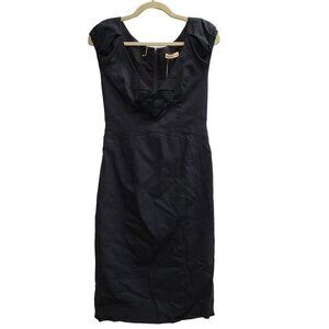 Rebecca Taylor Womens Dress Wool Blend Size 12 Lined‎ Navy New